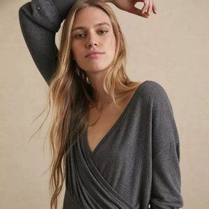 Anthropologie DUO Cross-Over Rocio Surplice Sweater Top Lot